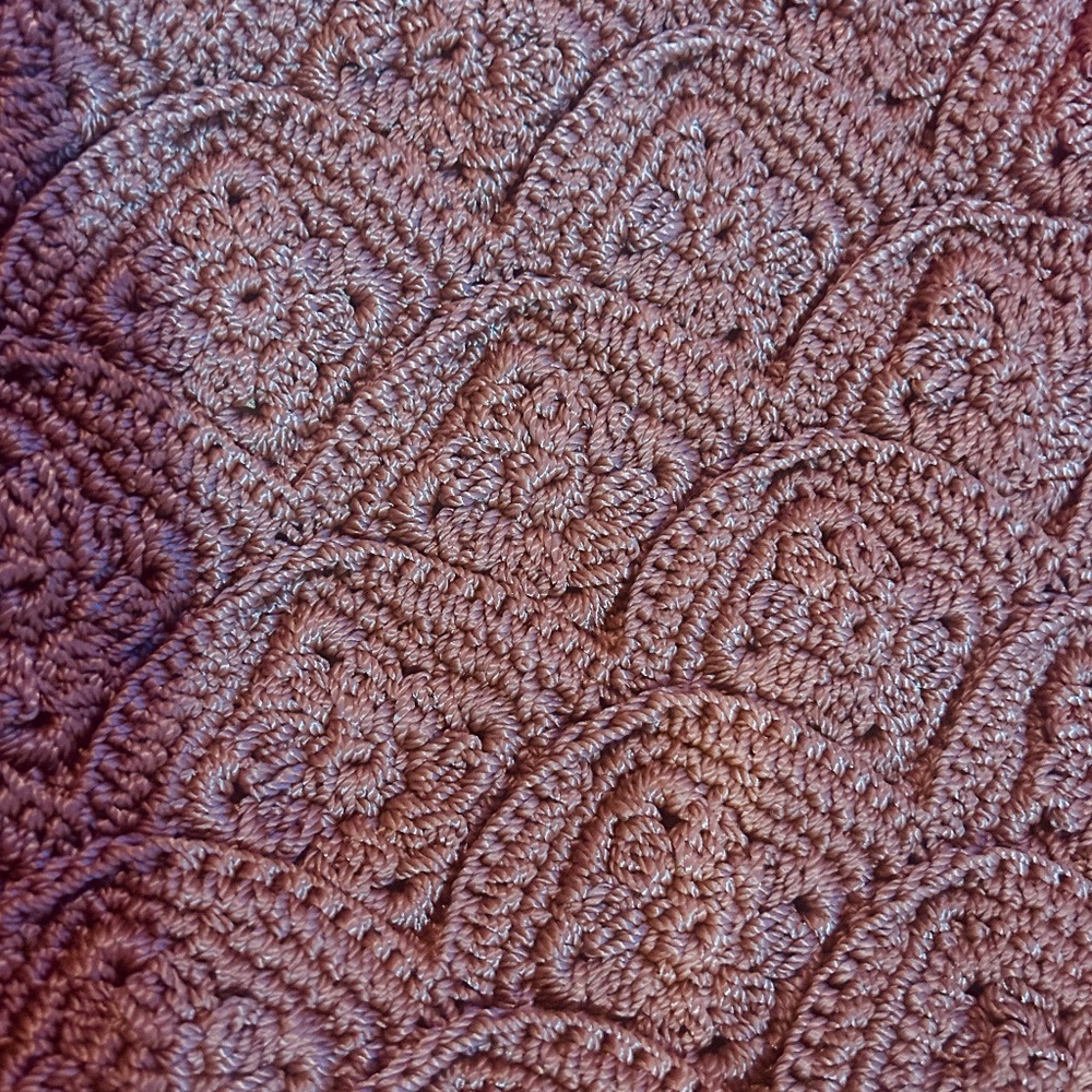 The Sak Handcrafted Crochet brown Crossbody - Picture 3 of 15